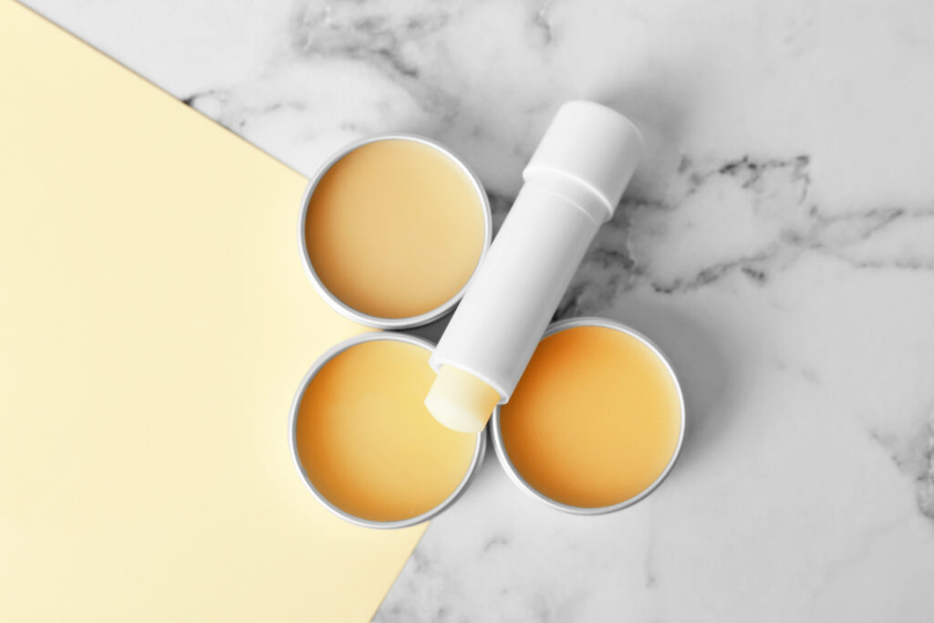 Oil-based skincare balm containers – showcasing beginner-friendly formulation ideas without preservatives. how to start a skincare business