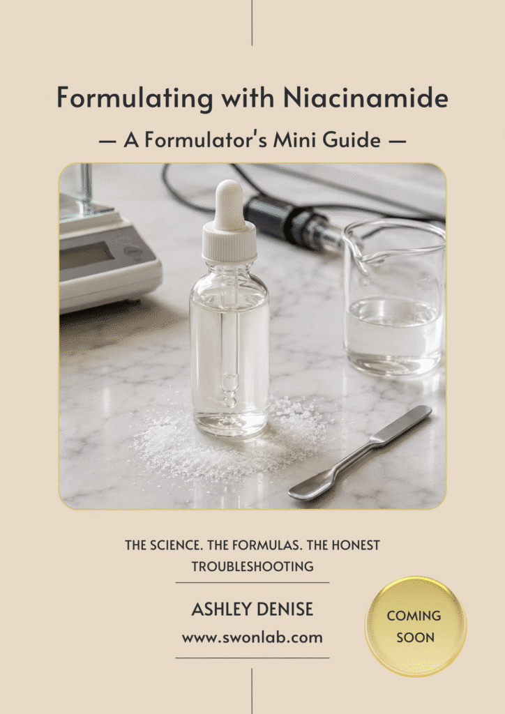 Formulating with Niacinamide - A Formulator's Mini Guide book cover by SwonLab
